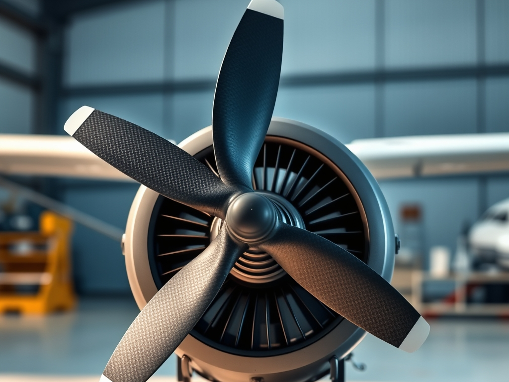 Illustration of aviation propulsion equipment; not supplier premises or a product specification.